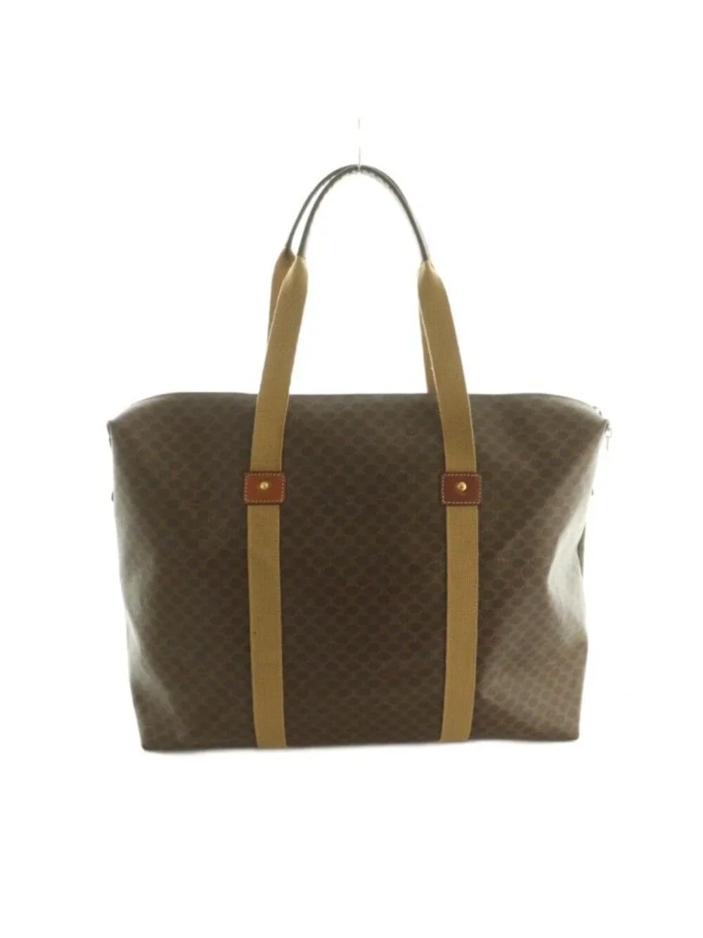 Celine Boston Bag Macadam Pattern Brown - Picture 2 of 8